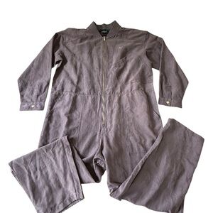 Houston White faux suede jumpsuit Target exclusive Size L in gray brown